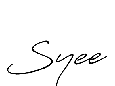 Design your own signature with our free online signature maker. With this signature software, you can create a handwritten (Antro_Vectra_Bolder) signature for name Syee. Syee signature style 7 images and pictures png