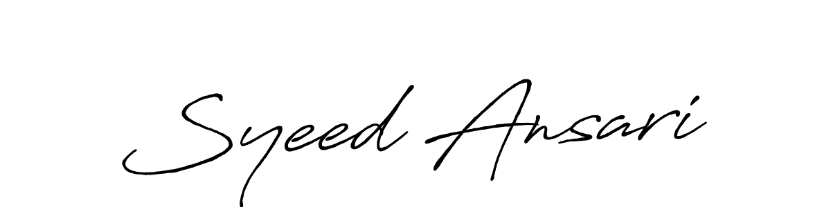 Make a beautiful signature design for name Syeed Ansari. Use this online signature maker to create a handwritten signature for free. Syeed Ansari signature style 7 images and pictures png