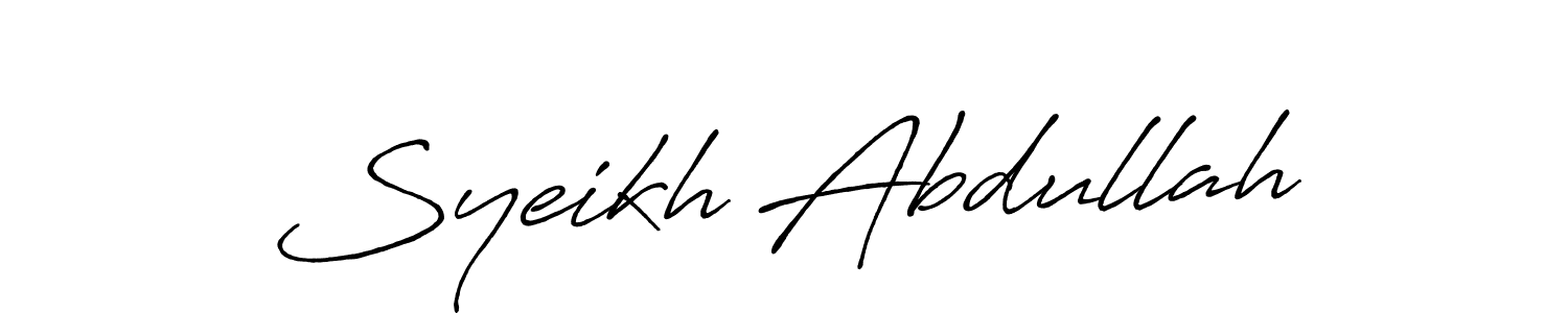 Once you've used our free online signature maker to create your best signature Antro_Vectra_Bolder style, it's time to enjoy all of the benefits that Syeikh Abdullah name signing documents. Syeikh Abdullah signature style 7 images and pictures png