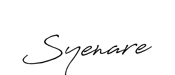 Create a beautiful signature design for name Syenare. With this signature (Antro_Vectra_Bolder) fonts, you can make a handwritten signature for free. Syenare signature style 7 images and pictures png