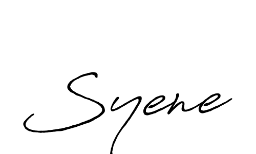 How to make Syene signature? Antro_Vectra_Bolder is a professional autograph style. Create handwritten signature for Syene name. Syene signature style 7 images and pictures png