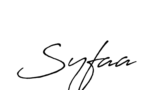 Also we have Syfaa name is the best signature style. Create professional handwritten signature collection using Antro_Vectra_Bolder autograph style. Syfaa signature style 7 images and pictures png