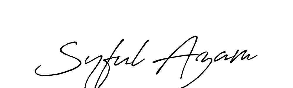 Make a beautiful signature design for name Syful Azam. Use this online signature maker to create a handwritten signature for free. Syful Azam signature style 7 images and pictures png