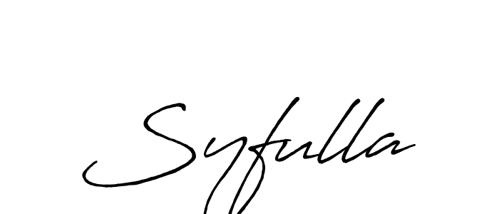 Syfulla stylish signature style. Best Handwritten Sign (Antro_Vectra_Bolder) for my name. Handwritten Signature Collection Ideas for my name Syfulla. Syfulla signature style 7 images and pictures png