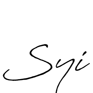 Also You can easily find your signature by using the search form. We will create Syi name handwritten signature images for you free of cost using Antro_Vectra_Bolder sign style. Syi signature style 7 images and pictures png