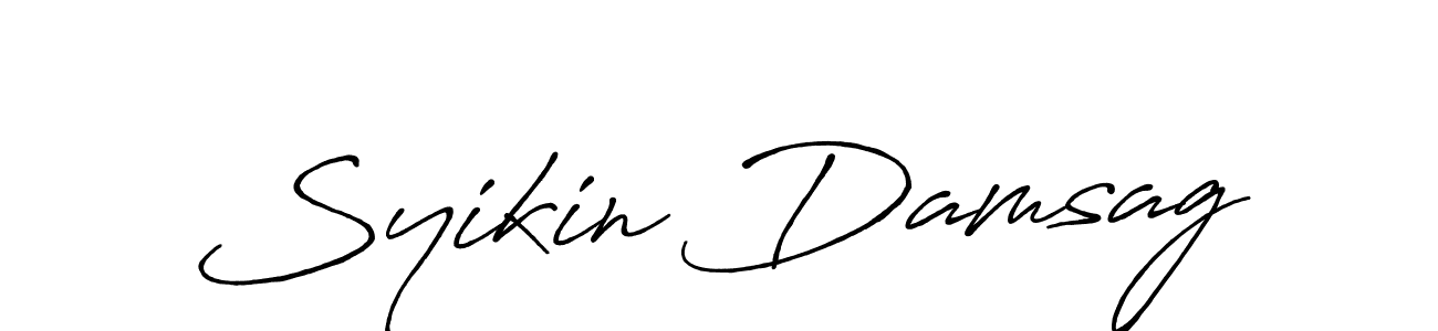 It looks lik you need a new signature style for name Syikin Damsag. Design unique handwritten (Antro_Vectra_Bolder) signature with our free signature maker in just a few clicks. Syikin Damsag signature style 7 images and pictures png