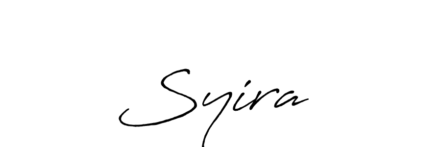 Use a signature maker to create a handwritten signature online. With this signature software, you can design (Antro_Vectra_Bolder) your own signature for name Syira ♡. Syira ♡ signature style 7 images and pictures png