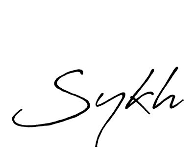 How to make Sykh signature? Antro_Vectra_Bolder is a professional autograph style. Create handwritten signature for Sykh name. Sykh signature style 7 images and pictures png