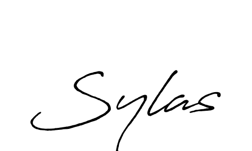 Design your own signature with our free online signature maker. With this signature software, you can create a handwritten (Antro_Vectra_Bolder) signature for name Sylas. Sylas signature style 7 images and pictures png