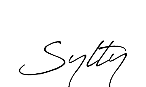 Also we have Sylty name is the best signature style. Create professional handwritten signature collection using Antro_Vectra_Bolder autograph style. Sylty signature style 7 images and pictures png