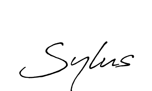 How to make Sylus signature? Antro_Vectra_Bolder is a professional autograph style. Create handwritten signature for Sylus name. Sylus signature style 7 images and pictures png