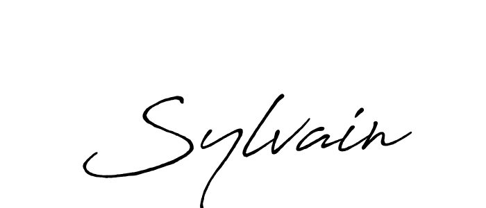 Also we have Sylvain name is the best signature style. Create professional handwritten signature collection using Antro_Vectra_Bolder autograph style. Sylvain signature style 7 images and pictures png