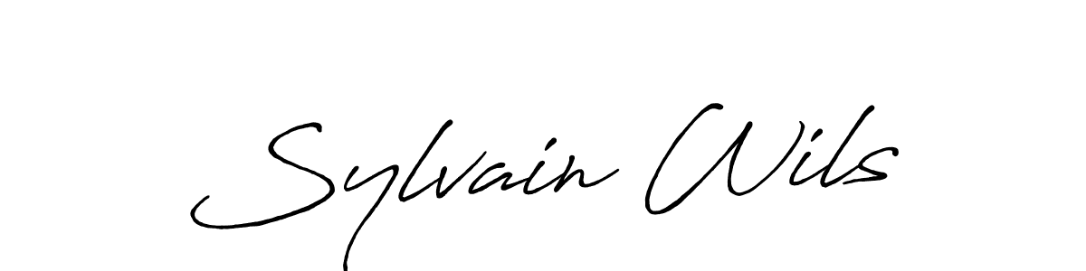 Also You can easily find your signature by using the search form. We will create Sylvain Wils name handwritten signature images for you free of cost using Antro_Vectra_Bolder sign style. Sylvain Wils signature style 7 images and pictures png
