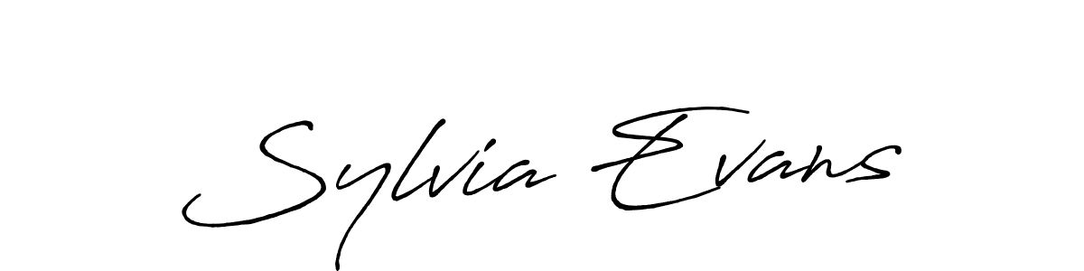 Make a beautiful signature design for name Sylvia Evans. Use this online signature maker to create a handwritten signature for free. Sylvia Evans signature style 7 images and pictures png