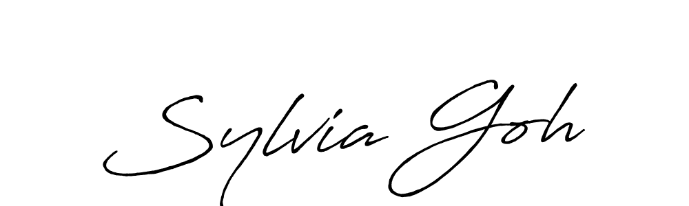 Create a beautiful signature design for name Sylvia Goh. With this signature (Antro_Vectra_Bolder) fonts, you can make a handwritten signature for free. Sylvia Goh signature style 7 images and pictures png