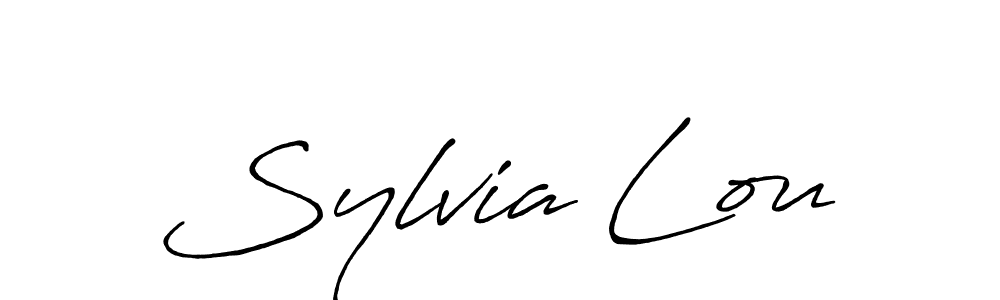 Use a signature maker to create a handwritten signature online. With this signature software, you can design (Antro_Vectra_Bolder) your own signature for name Sylvia Lou. Sylvia Lou signature style 7 images and pictures png