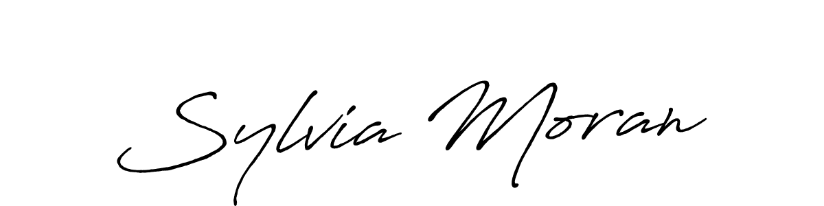 Create a beautiful signature design for name Sylvia Moran. With this signature (Antro_Vectra_Bolder) fonts, you can make a handwritten signature for free. Sylvia Moran signature style 7 images and pictures png