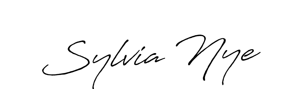 Similarly Antro_Vectra_Bolder is the best handwritten signature design. Signature creator online .You can use it as an online autograph creator for name Sylvia Nye. Sylvia Nye signature style 7 images and pictures png