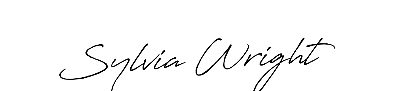 Use a signature maker to create a handwritten signature online. With this signature software, you can design (Antro_Vectra_Bolder) your own signature for name Sylvia Wright. Sylvia Wright signature style 7 images and pictures png