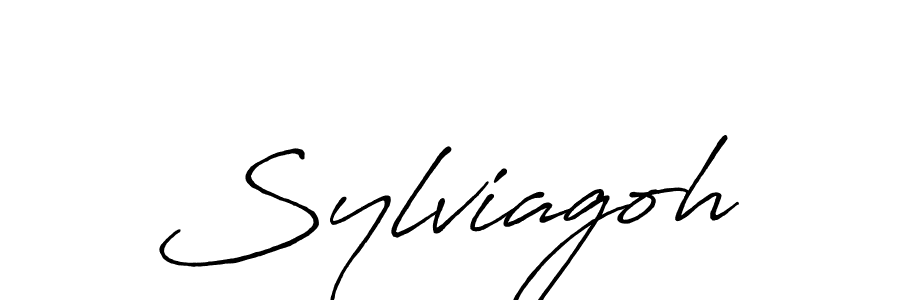 Similarly Antro_Vectra_Bolder is the best handwritten signature design. Signature creator online .You can use it as an online autograph creator for name Sylviagoh. Sylviagoh signature style 7 images and pictures png