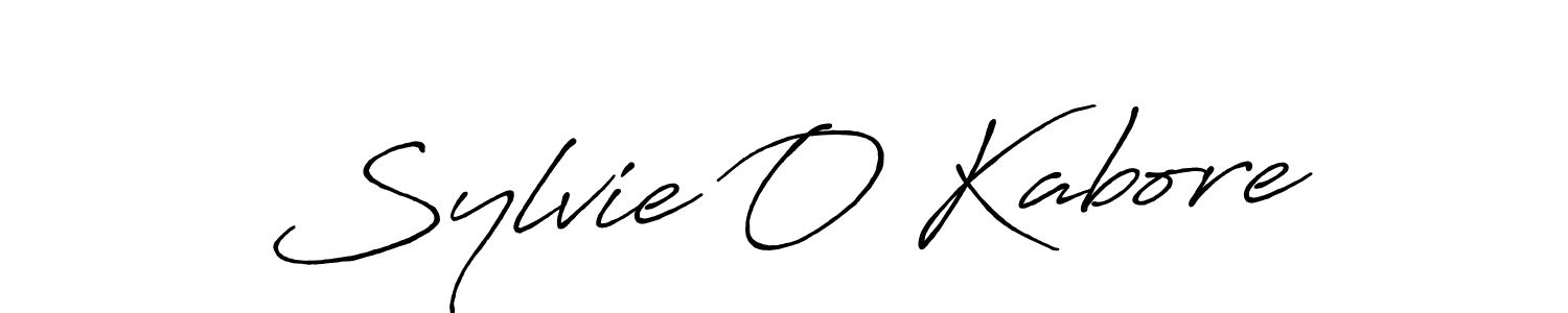 Design your own signature with our free online signature maker. With this signature software, you can create a handwritten (Antro_Vectra_Bolder) signature for name Sylvie O Kabore. Sylvie O Kabore signature style 7 images and pictures png