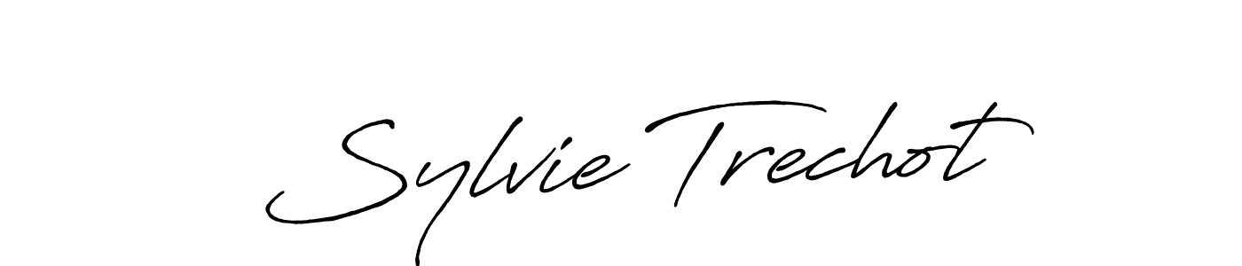 Create a beautiful signature design for name Sylvie Trechot. With this signature (Antro_Vectra_Bolder) fonts, you can make a handwritten signature for free. Sylvie Trechot signature style 7 images and pictures png