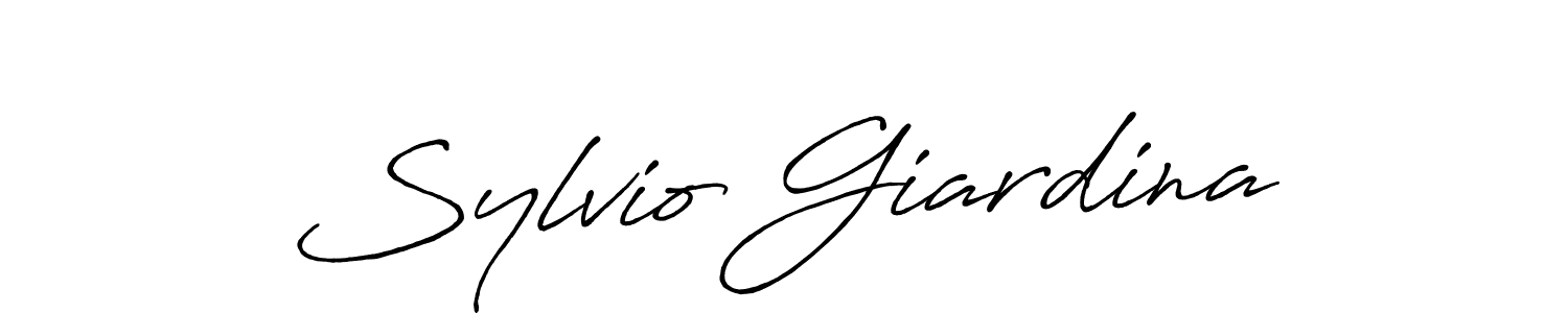 Make a short Sylvio Giardina signature style. Manage your documents anywhere anytime using Antro_Vectra_Bolder. Create and add eSignatures, submit forms, share and send files easily. Sylvio Giardina signature style 7 images and pictures png