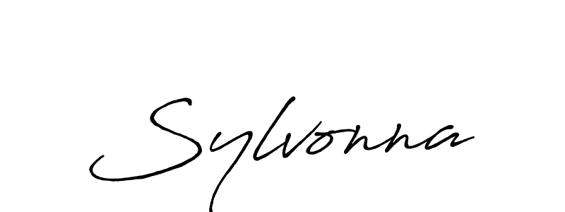Similarly Antro_Vectra_Bolder is the best handwritten signature design. Signature creator online .You can use it as an online autograph creator for name Sylvonna. Sylvonna signature style 7 images and pictures png