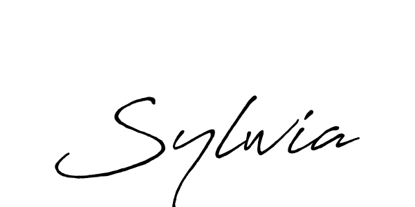 Use a signature maker to create a handwritten signature online. With this signature software, you can design (Antro_Vectra_Bolder) your own signature for name Sylwia. Sylwia signature style 7 images and pictures png