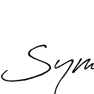 Also You can easily find your signature by using the search form. We will create Sym name handwritten signature images for you free of cost using Antro_Vectra_Bolder sign style. Sym signature style 7 images and pictures png