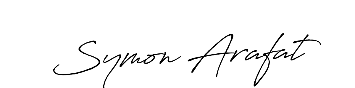 It looks lik you need a new signature style for name Symon Arafat. Design unique handwritten (Antro_Vectra_Bolder) signature with our free signature maker in just a few clicks. Symon Arafat signature style 7 images and pictures png