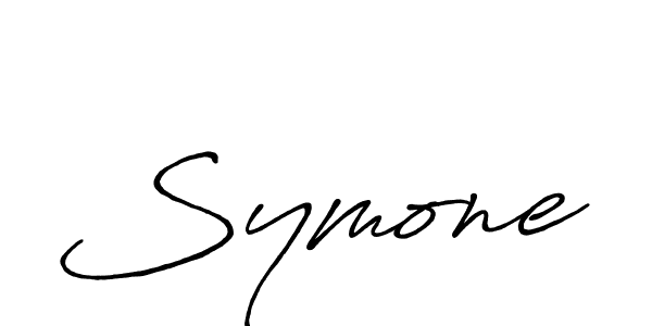 if you are searching for the best signature style for your name Symone. so please give up your signature search. here we have designed multiple signature styles  using Antro_Vectra_Bolder. Symone signature style 7 images and pictures png
