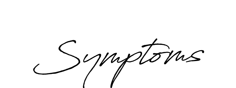 Also we have Symptoms name is the best signature style. Create professional handwritten signature collection using Antro_Vectra_Bolder autograph style. Symptoms signature style 7 images and pictures png