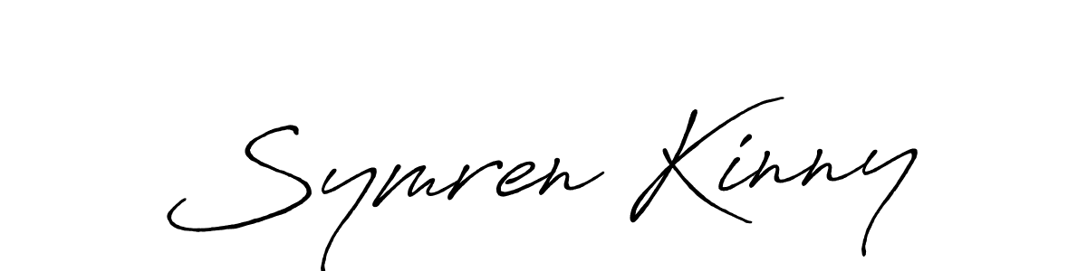 How to make Symren Kinny signature? Antro_Vectra_Bolder is a professional autograph style. Create handwritten signature for Symren Kinny name. Symren Kinny signature style 7 images and pictures png