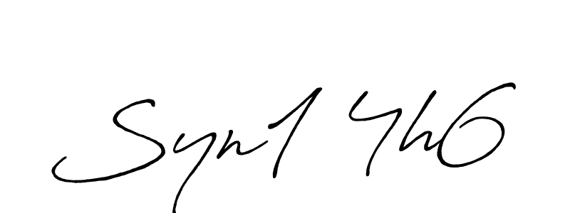 How to make Syn1 4h6 signature? Antro_Vectra_Bolder is a professional autograph style. Create handwritten signature for Syn1 4h6 name. Syn1 4h6 signature style 7 images and pictures png