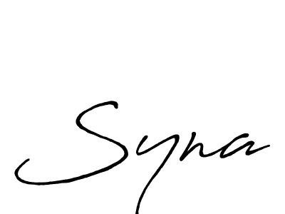 The best way (Antro_Vectra_Bolder) to make a short signature is to pick only two or three words in your name. The name Syna include a total of six letters. For converting this name. Syna signature style 7 images and pictures png