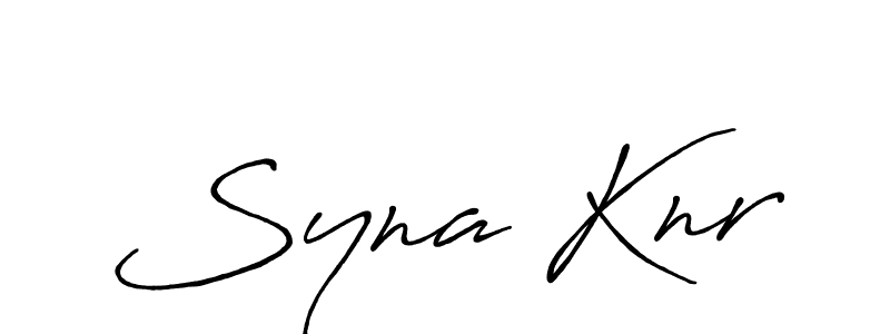Antro_Vectra_Bolder is a professional signature style that is perfect for those who want to add a touch of class to their signature. It is also a great choice for those who want to make their signature more unique. Get Syna Knr name to fancy signature for free. Syna Knr signature style 7 images and pictures png