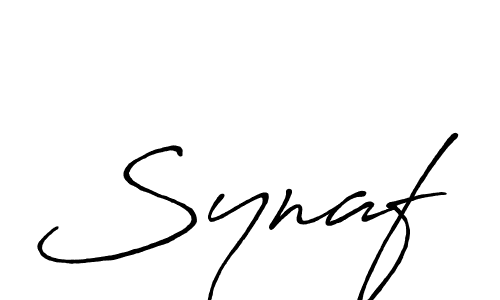How to make Synaf name signature. Use Antro_Vectra_Bolder style for creating short signs online. This is the latest handwritten sign. Synaf signature style 7 images and pictures png