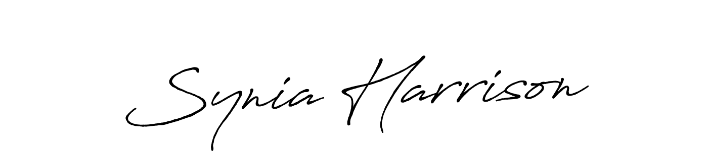 if you are searching for the best signature style for your name Synia Harrison. so please give up your signature search. here we have designed multiple signature styles  using Antro_Vectra_Bolder. Synia Harrison signature style 7 images and pictures png