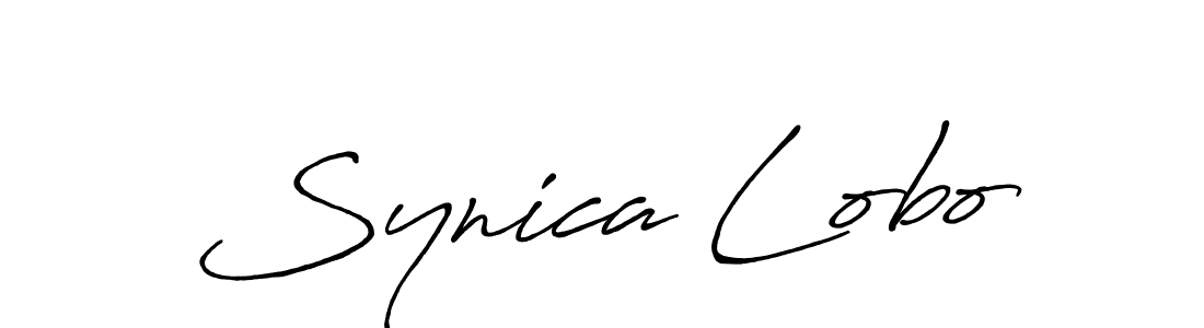 Design your own signature with our free online signature maker. With this signature software, you can create a handwritten (Antro_Vectra_Bolder) signature for name Synica Lobo. Synica Lobo signature style 7 images and pictures png
