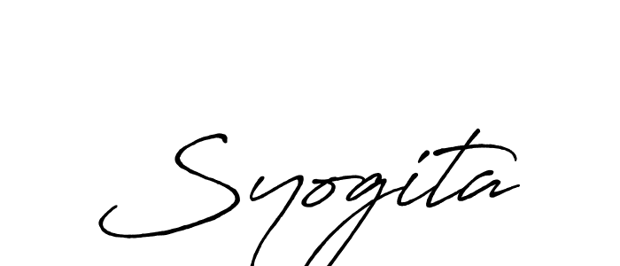 Design your own signature with our free online signature maker. With this signature software, you can create a handwritten (Antro_Vectra_Bolder) signature for name Syogita. Syogita signature style 7 images and pictures png