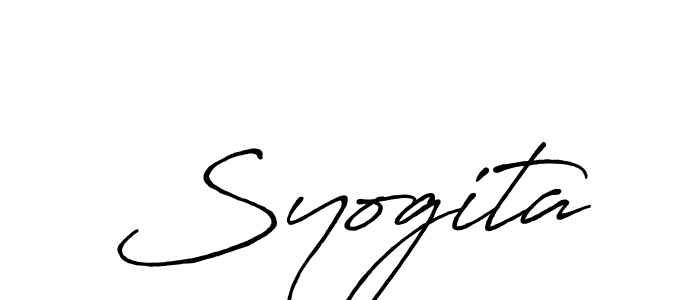 if you are searching for the best signature style for your name Syogita. so please give up your signature search. here we have designed multiple signature styles  using Antro_Vectra_Bolder. Syogita signature style 7 images and pictures png