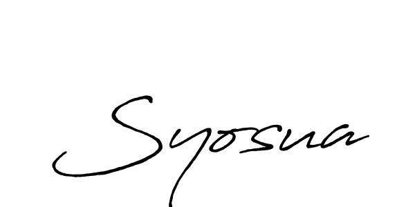 It looks lik you need a new signature style for name Syosua. Design unique handwritten (Antro_Vectra_Bolder) signature with our free signature maker in just a few clicks. Syosua signature style 7 images and pictures png
