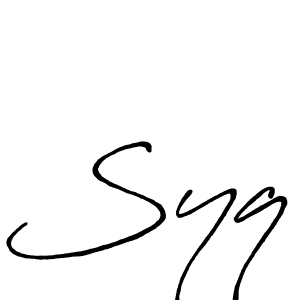 You should practise on your own different ways (Antro_Vectra_Bolder) to write your name (Syq) in signature. don't let someone else do it for you. Syq signature style 7 images and pictures png