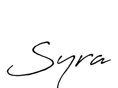 Similarly Antro_Vectra_Bolder is the best handwritten signature design. Signature creator online .You can use it as an online autograph creator for name Syra. Syra signature style 7 images and pictures png