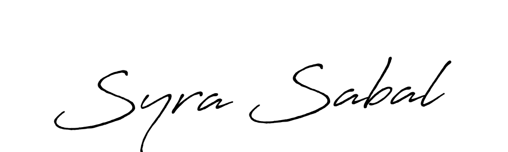 Syra Sabal stylish signature style. Best Handwritten Sign (Antro_Vectra_Bolder) for my name. Handwritten Signature Collection Ideas for my name Syra Sabal. Syra Sabal signature style 7 images and pictures png