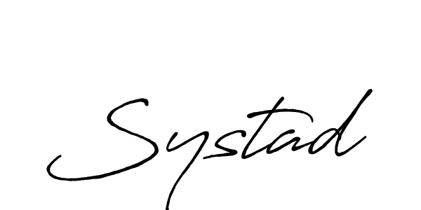 if you are searching for the best signature style for your name Systad. so please give up your signature search. here we have designed multiple signature styles  using Antro_Vectra_Bolder. Systad signature style 7 images and pictures png