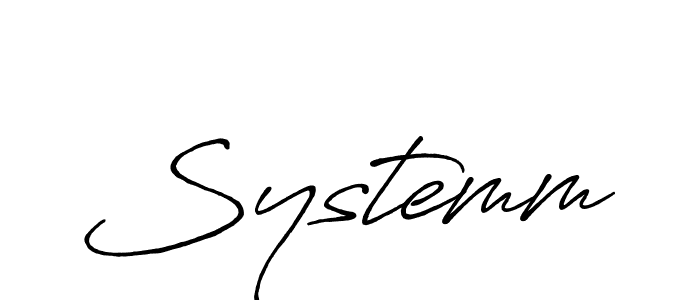 Design your own signature with our free online signature maker. With this signature software, you can create a handwritten (Antro_Vectra_Bolder) signature for name Systemm. Systemm signature style 7 images and pictures png