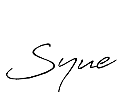 Syue stylish signature style. Best Handwritten Sign (Antro_Vectra_Bolder) for my name. Handwritten Signature Collection Ideas for my name Syue. Syue signature style 7 images and pictures png