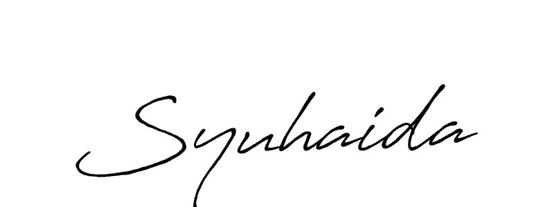 This is the best signature style for the Syuhaida name. Also you like these signature font (Antro_Vectra_Bolder). Mix name signature. Syuhaida signature style 7 images and pictures png